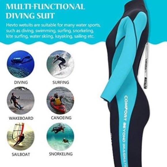 Hevto Guardian 1 Goddess Wetsuit 3mm Neoprene Women's Diving Surfing Swimming XS - Picture 5 of 5